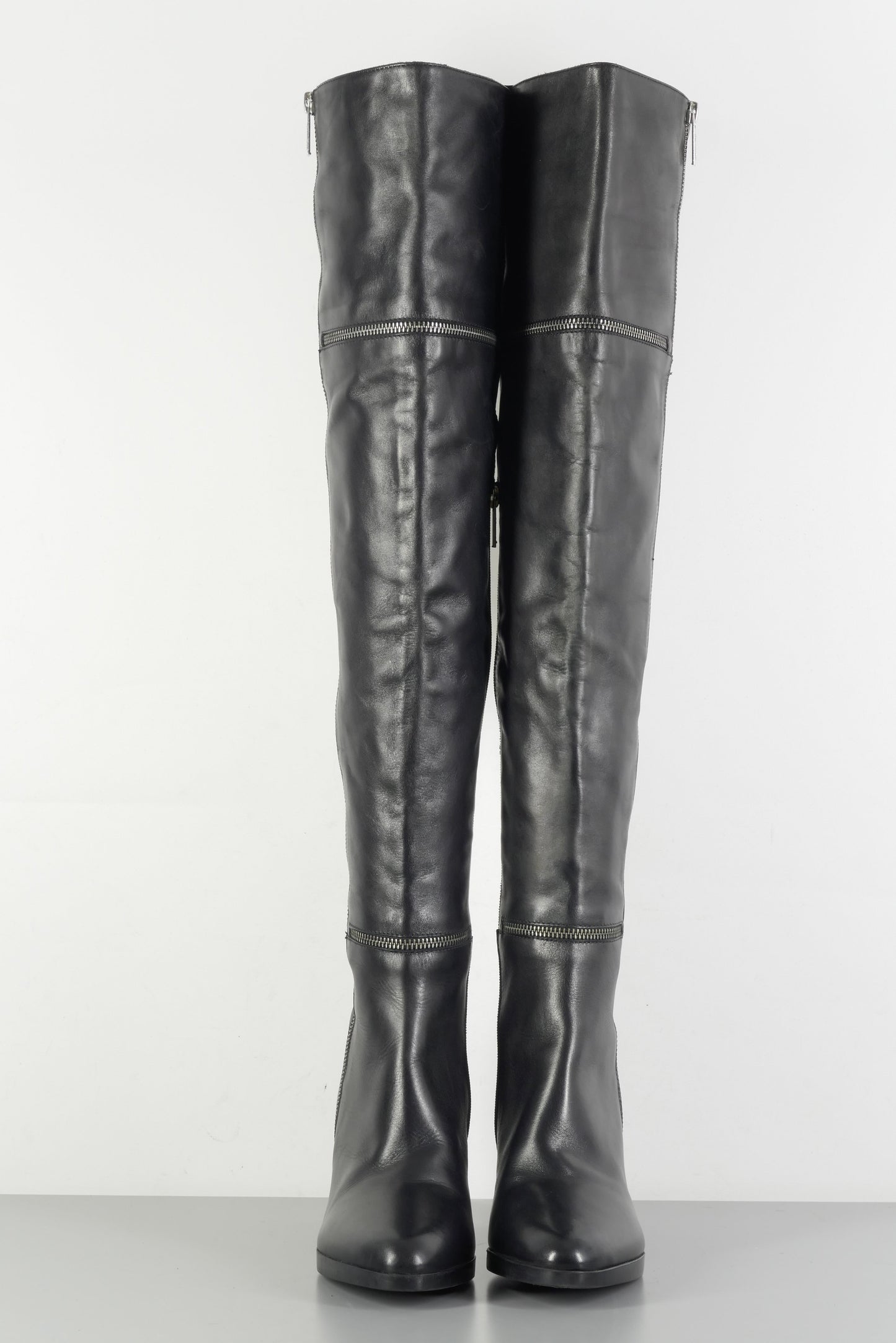 BUUTS Steffen Schraut Overknees Leder schwarz 223055-4