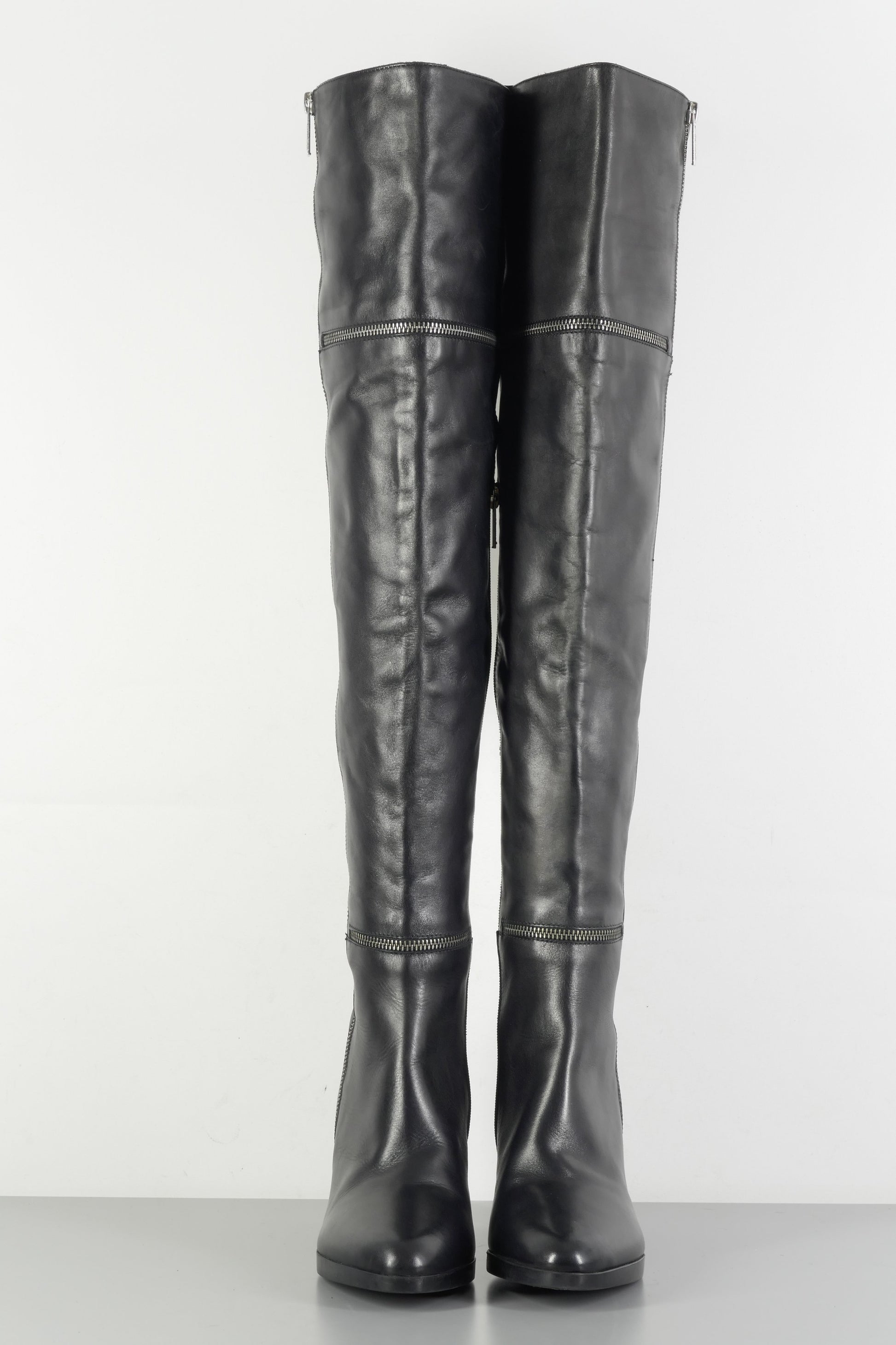 BUUTS Steffen Schraut Overknees Leder schwarz 223055-4