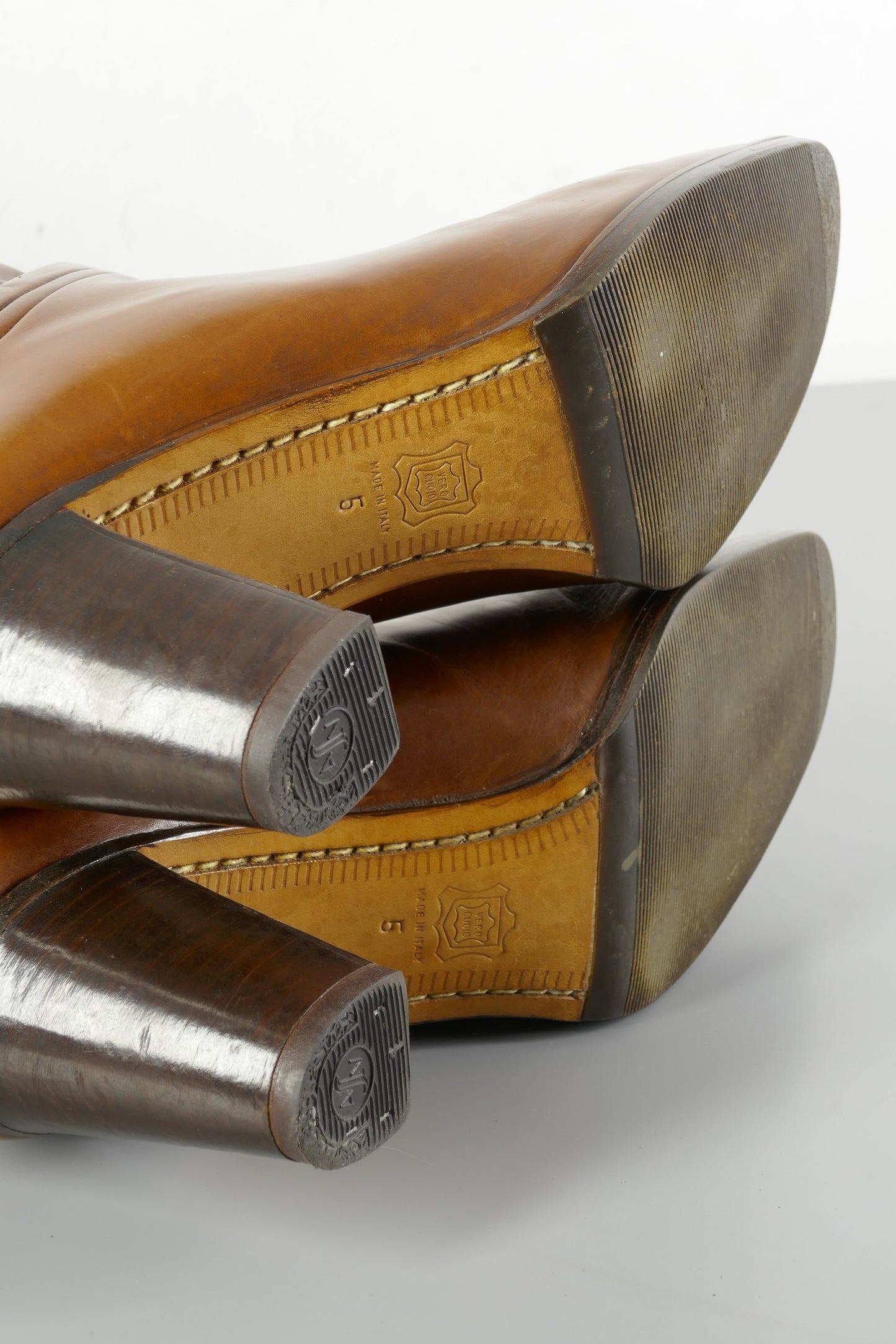 BUUTS Daniela am Rossmarkt Vintage-Stiefel Leder cognac 223056-6