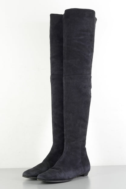 BUUTS Jimmy Choo Overknees Wildleder schwarz 223058-3