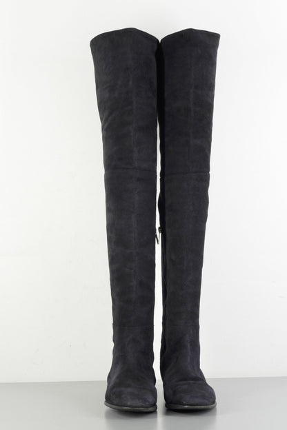 BUUTS Jimmy Choo Overknees Wildleder schwarz 223058-4