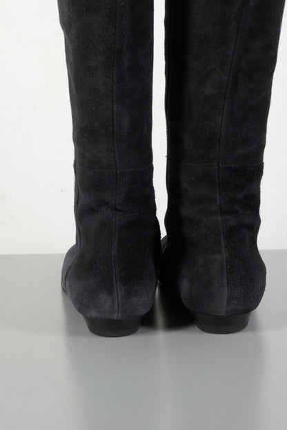 BUUTS Jimmy Choo Overknees Wildleder schwarz 223058-6