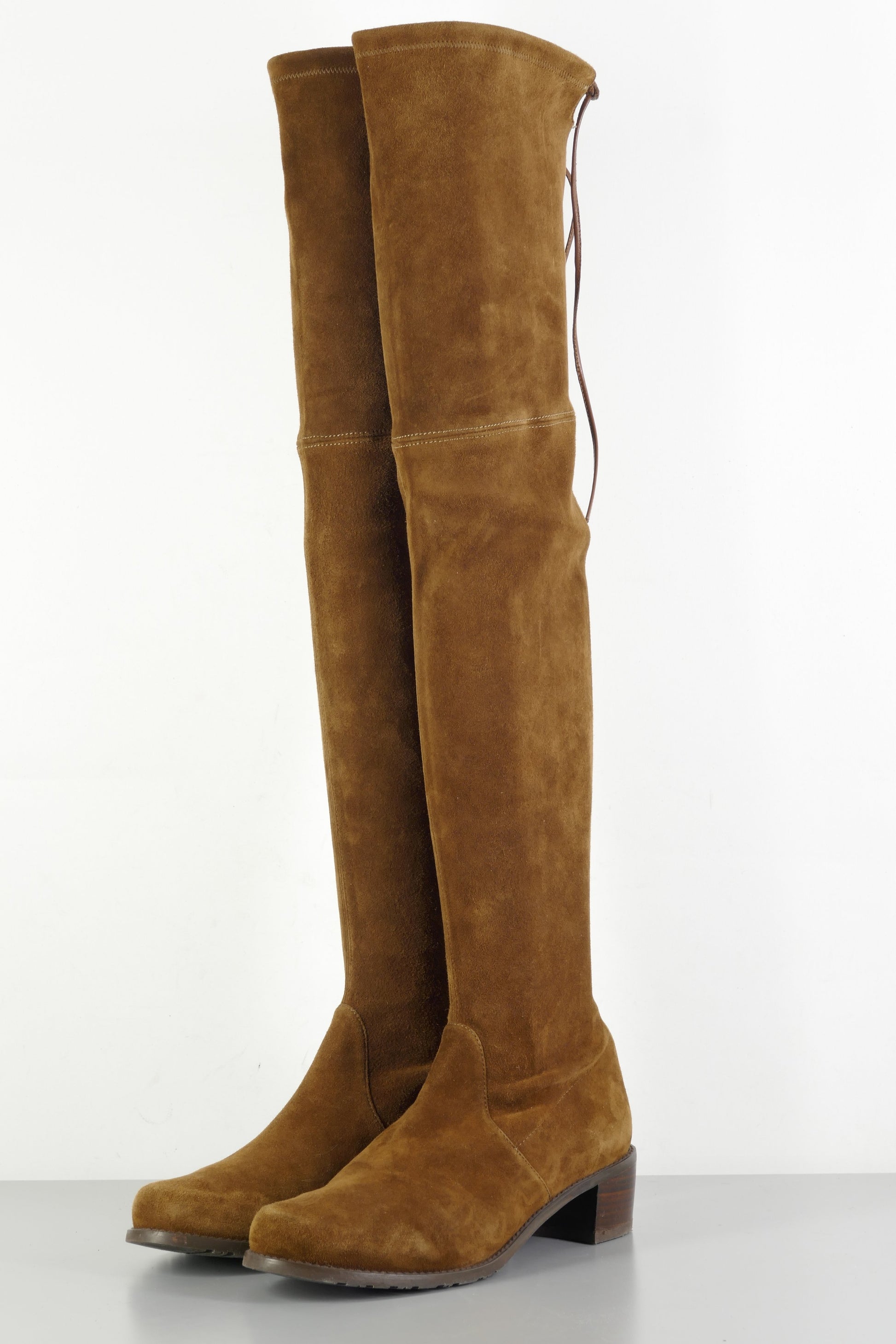 BUUTS Stuart Weitzmann Overknees Wildleder cognac 223059-3