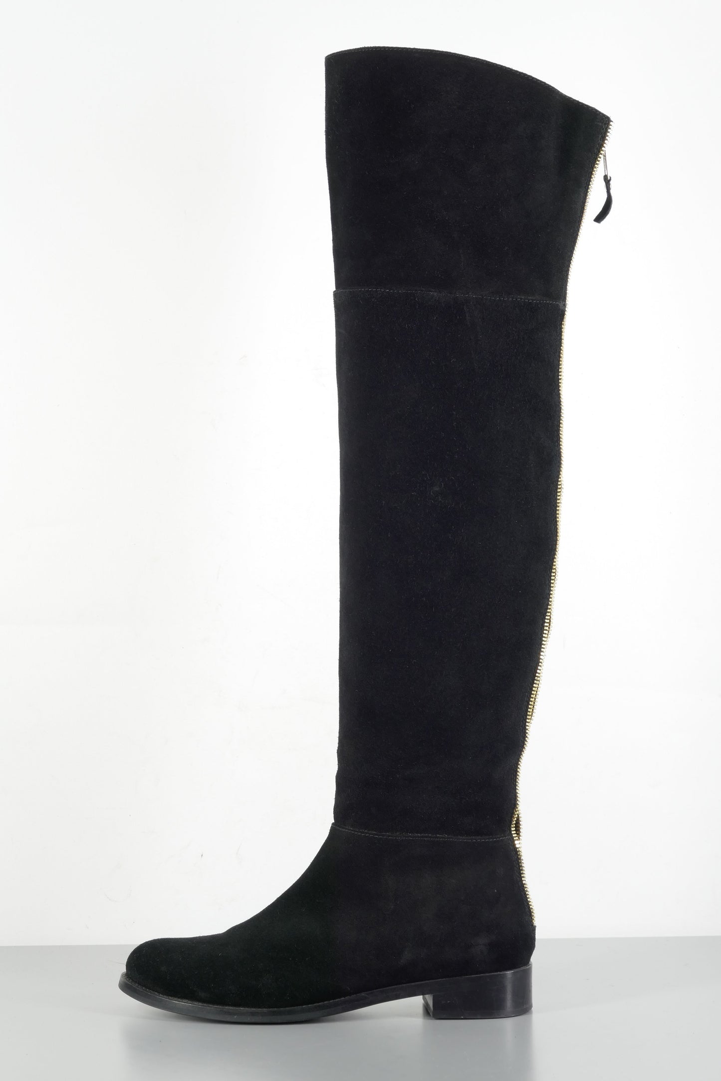 BUUTS Lola Cruz Overknees Wildleder schwarz 223061-1