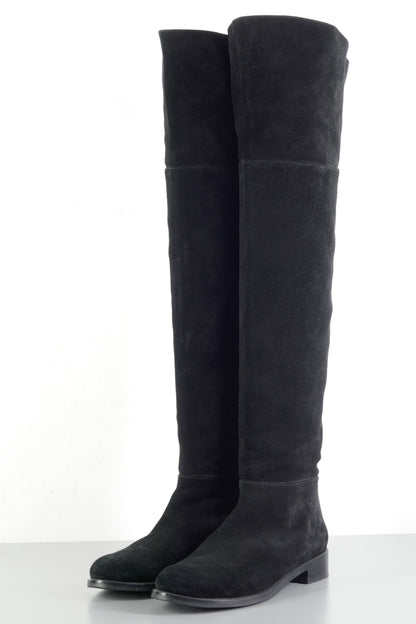 BUUTS Lola Cruz Overknees Wildleder schwarz 223061-3