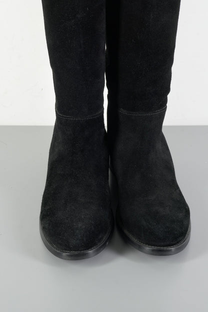 BUUTS Lola Cruz Overknees Wildleder schwarz 223061-7