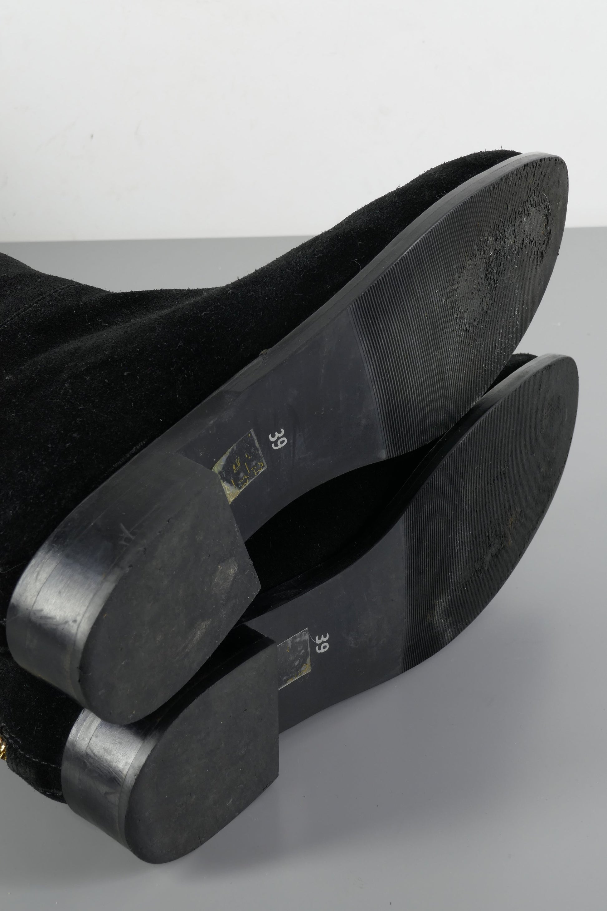 BUUTS Lola Cruz Overknees Wildleder schwarz 223061-8