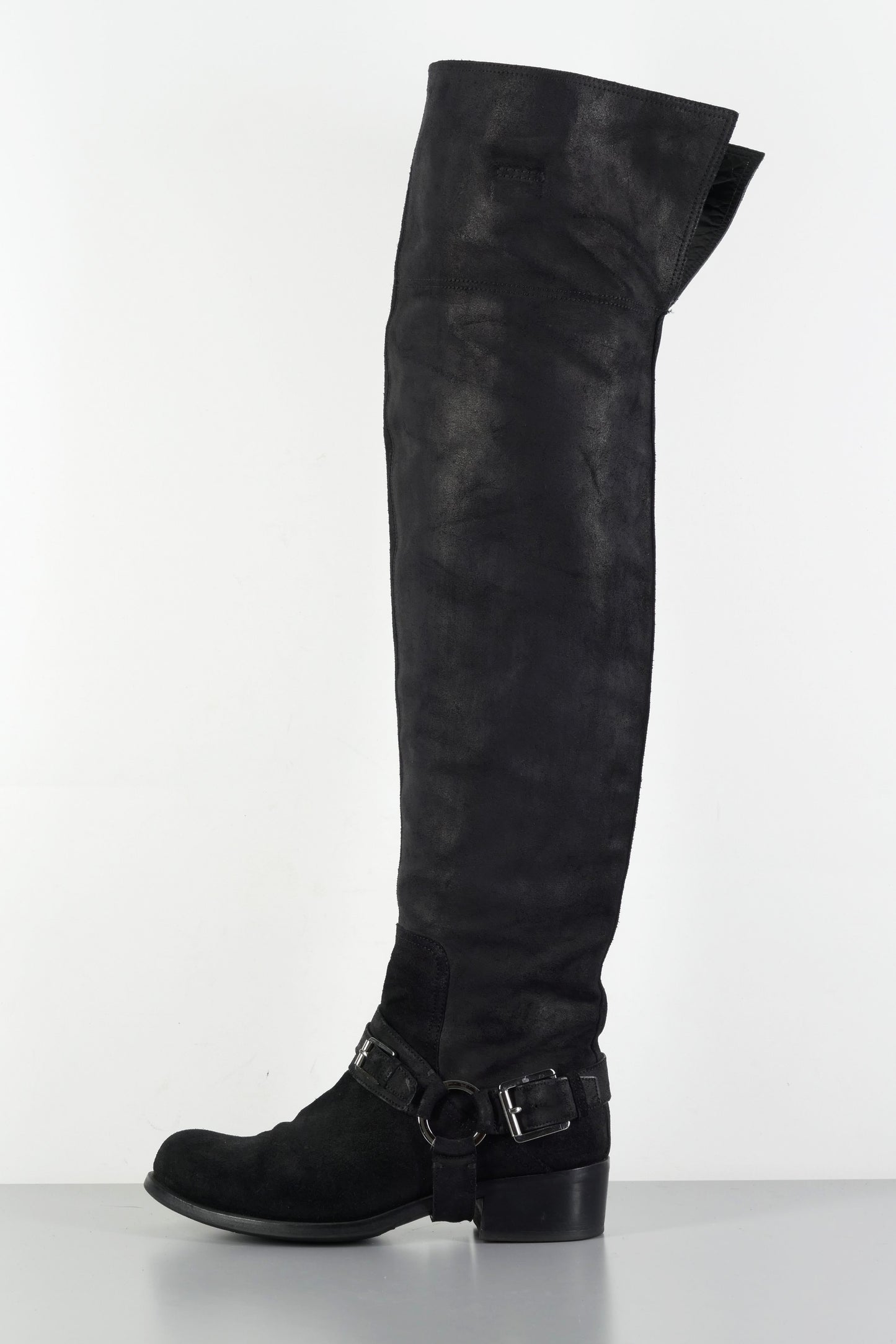 BUUTS Dior Overknees Wildleder schwarz 223065-1