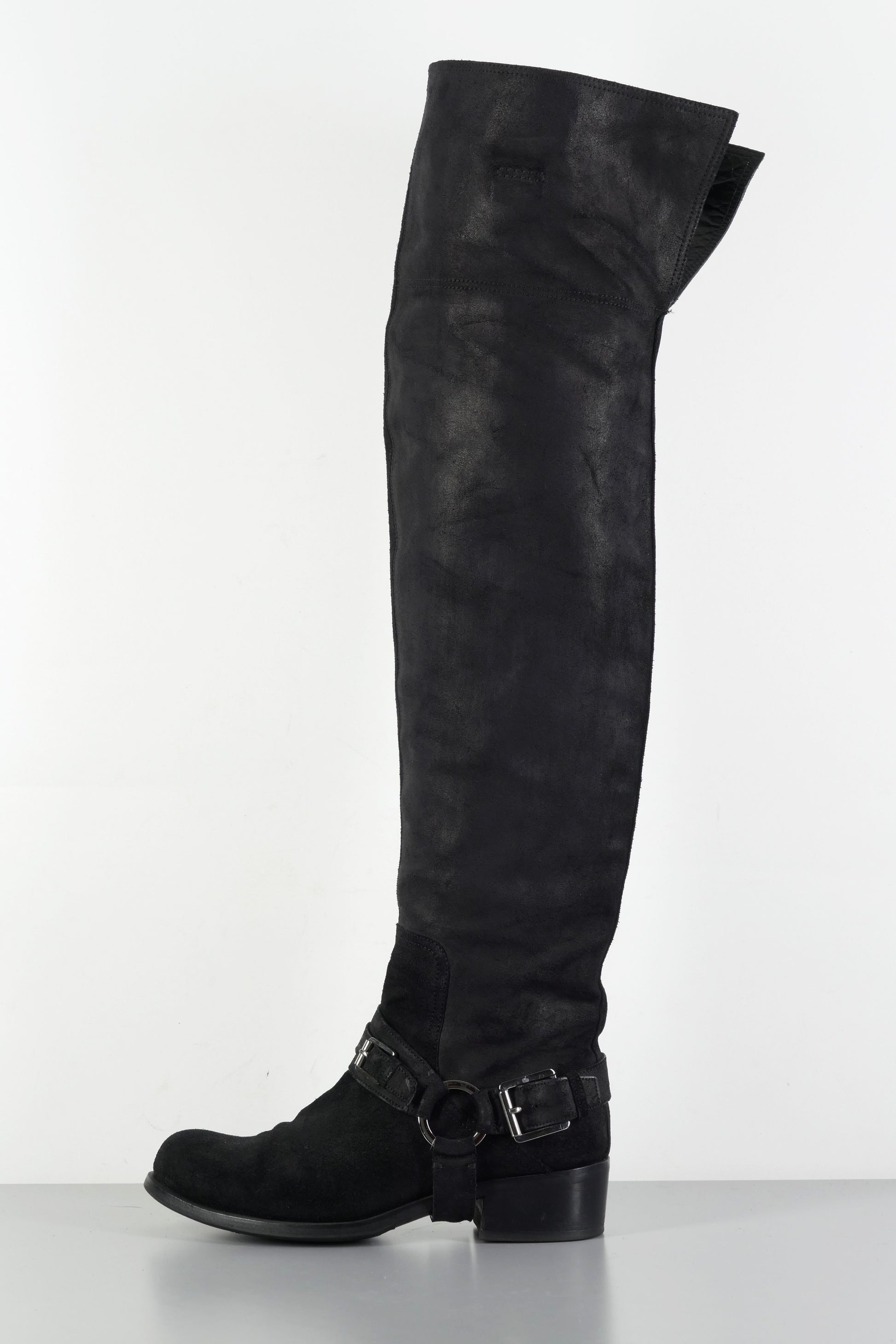 BUUTS Dior Overknees Wildleder schwarz 223065-1