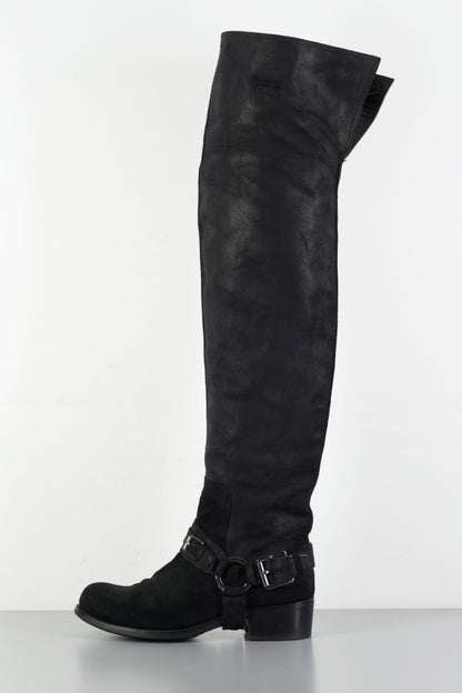 BUUTS Dior Overknees Wildleder schwarz 223065-1
