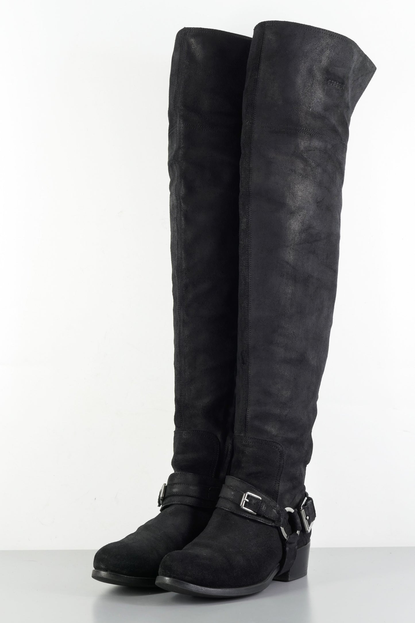 BUUTS Dior Overknees Wildleder schwarz 223065-2