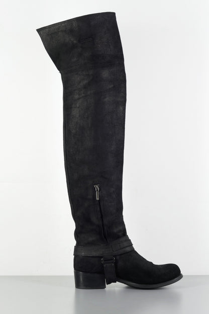 BUUTS Dior Overknees Wildleder schwarz 223065-3