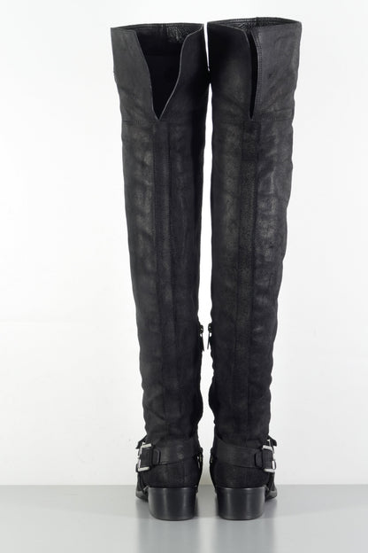 BUUTS Dior Overknees Wildleder schwarz 223065-5