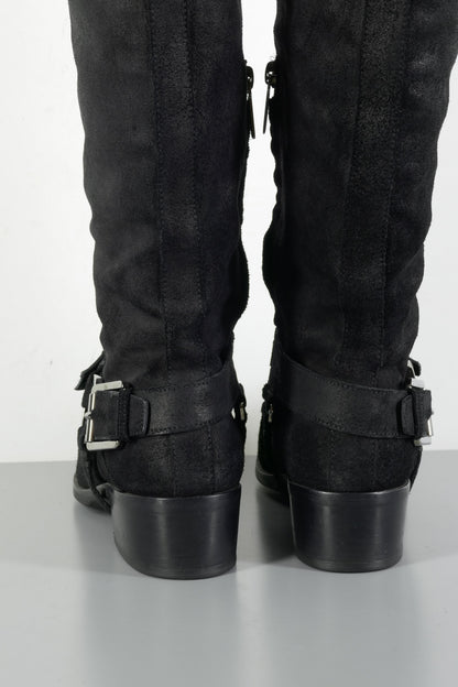 BUUTS Dior Overknees Wildleder schwarz 223065-6