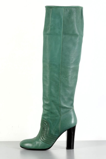 BUUTS Miss Sixty Hohe Stiefel Leder grün 223071-1