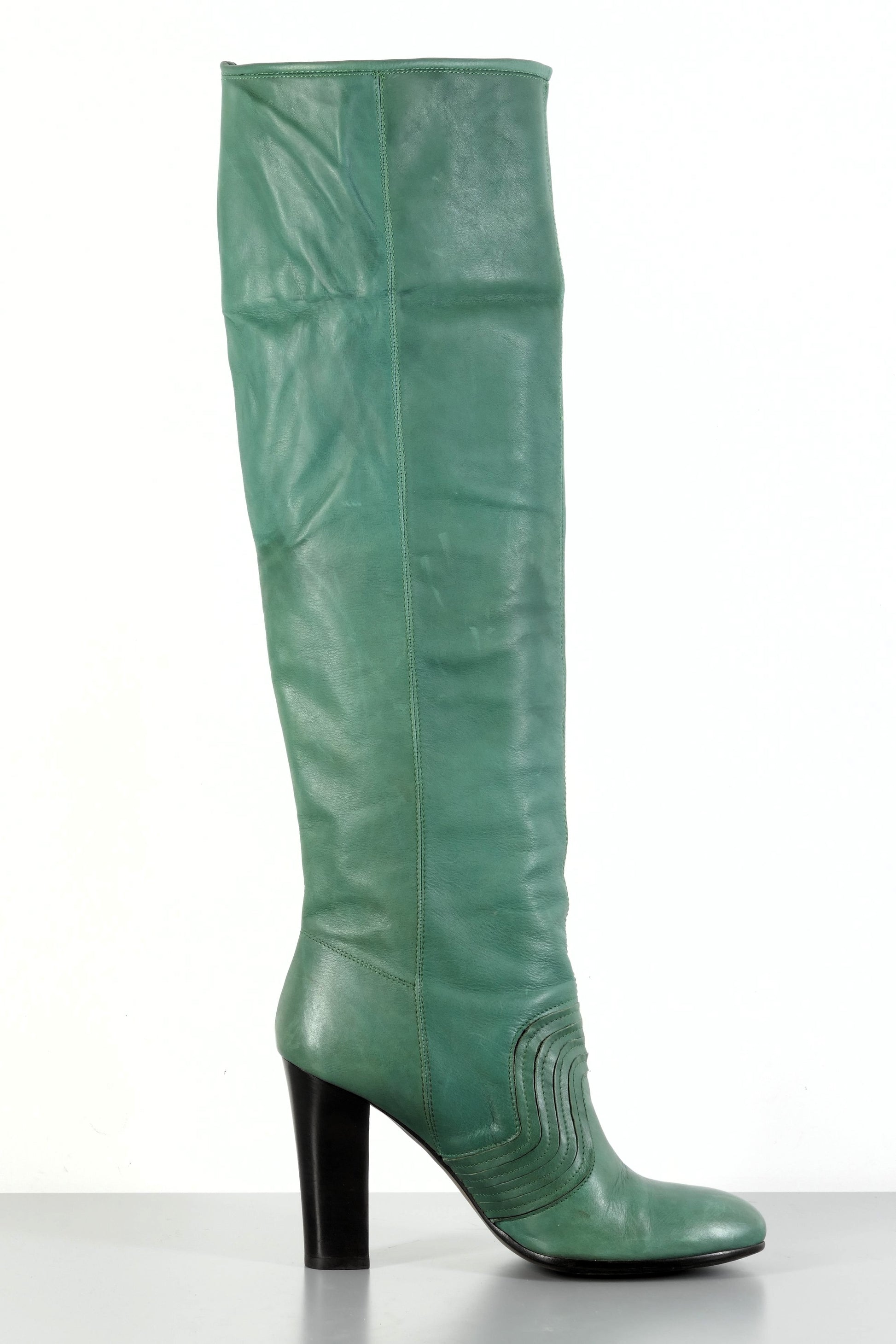 BUUTS Miss Sixty Hohe Stiefel Leder grün 223071-3