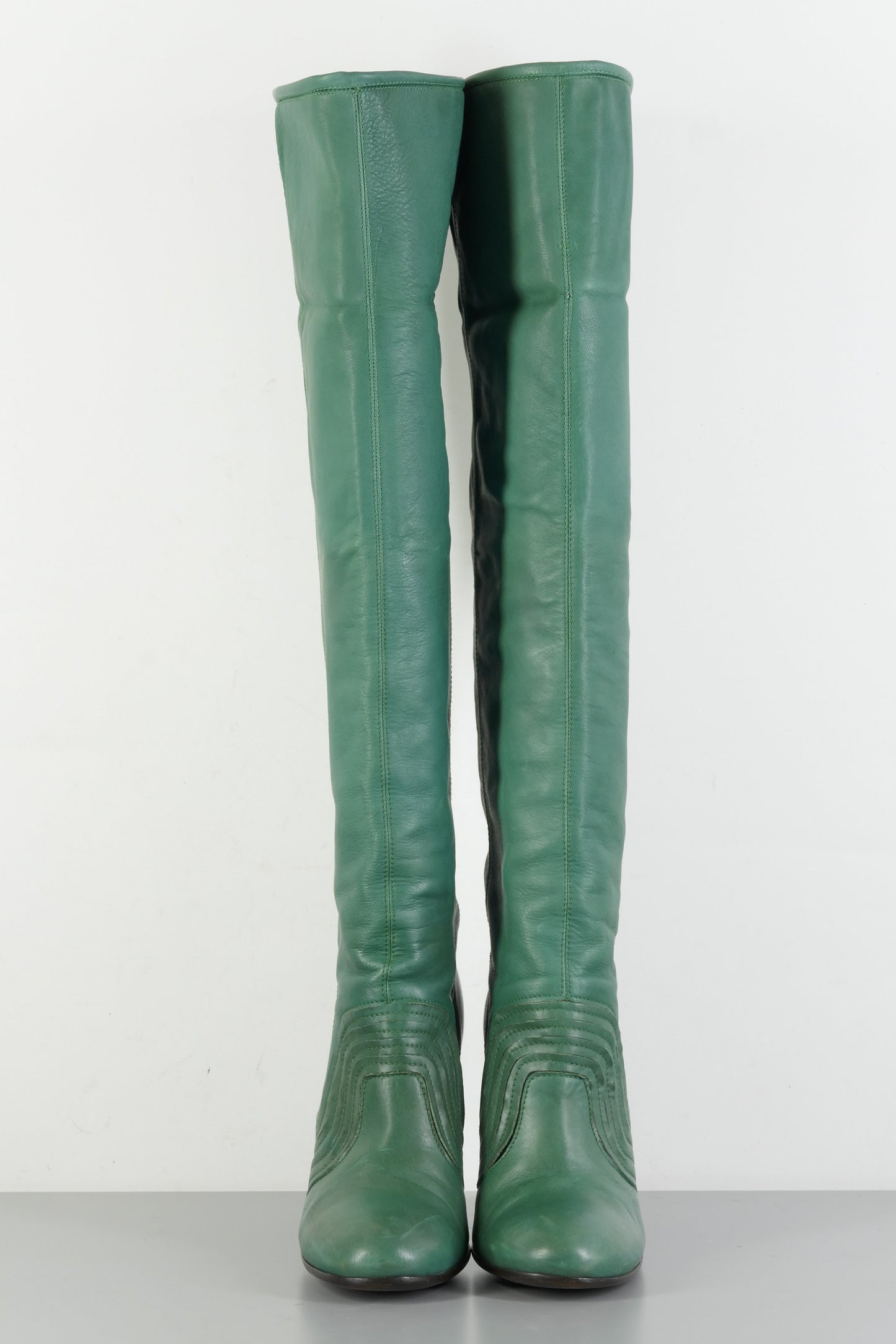 BUUTS Miss Sixty Hohe Stiefel Leder grün 223071-4