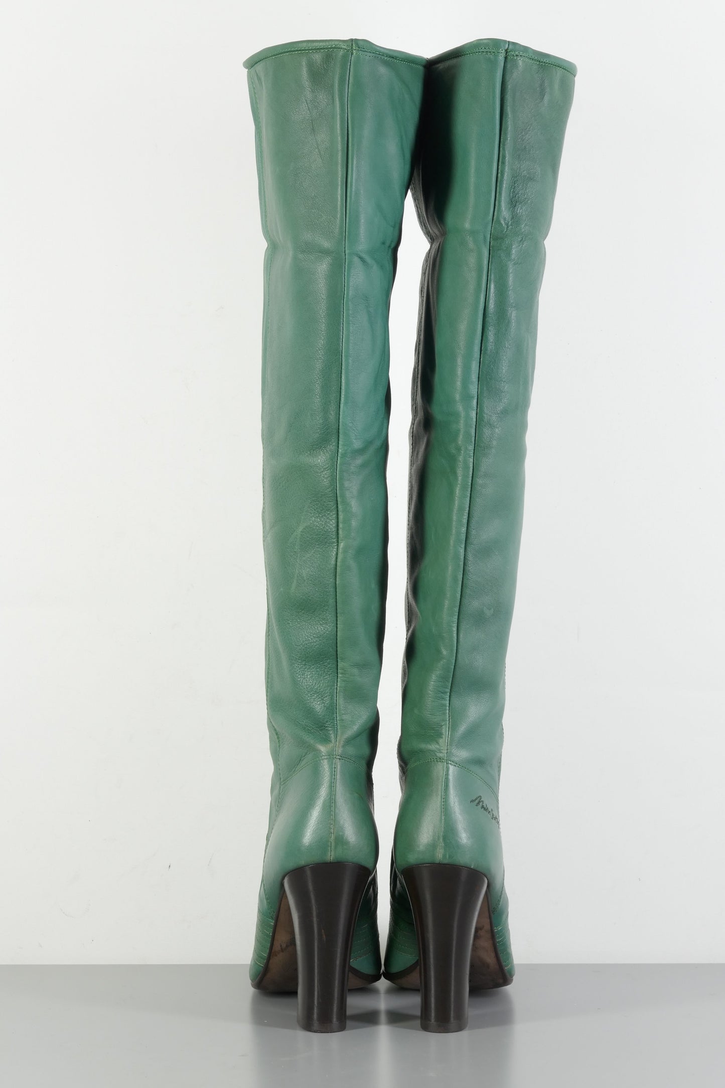BUUTS Miss Sixty Hohe Stiefel Leder grün 223071-5
