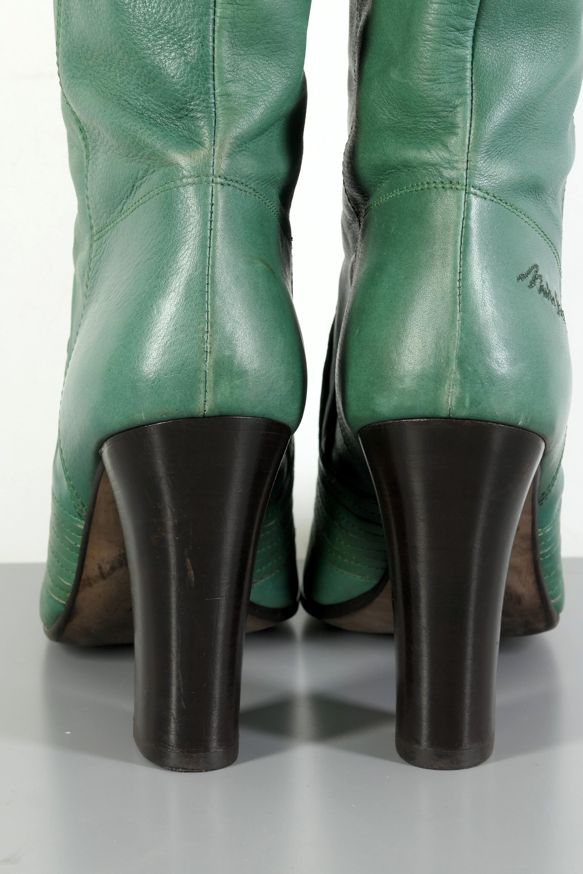 BUUTS Miss Sixty Hohe Stiefel Leder grün 223071-6