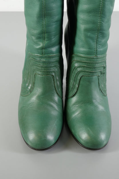 BUUTS Miss Sixty Hohe Stiefel Leder grün 223071-7