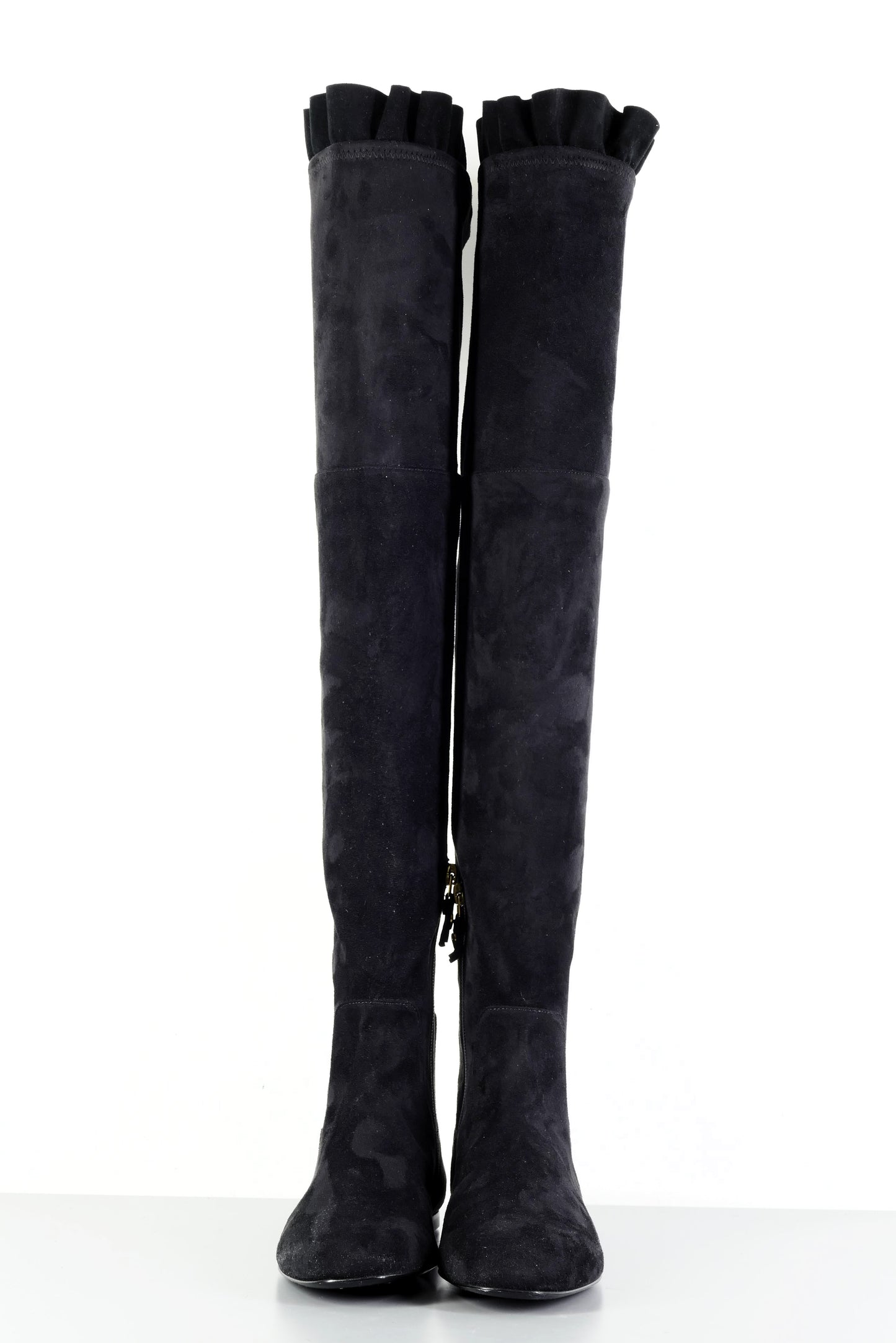 BUUTS Twinset Overknees Wildleder schwarz 223072-4