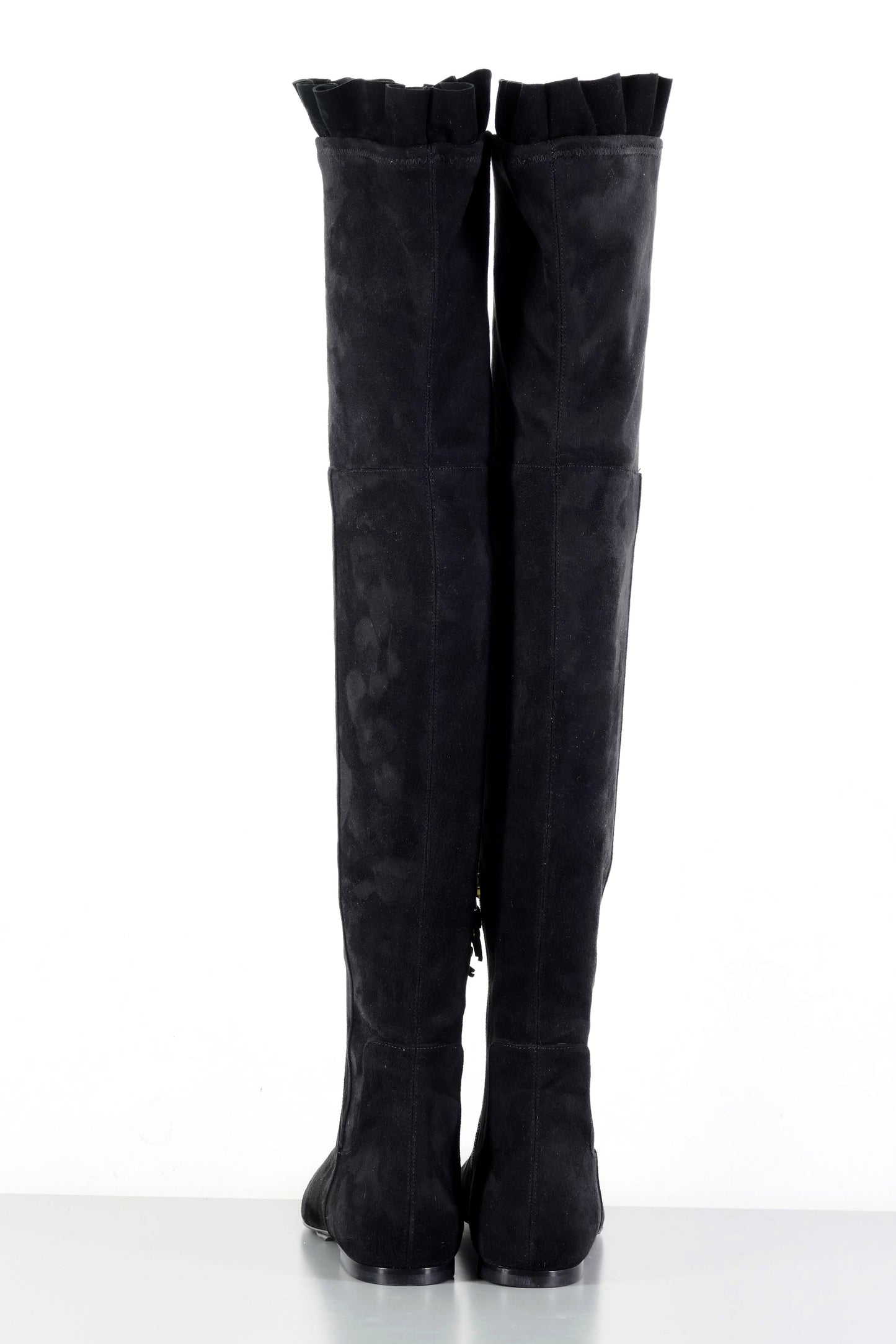 BUUTS Twinset Overknees Wildleder schwarz 223072-5