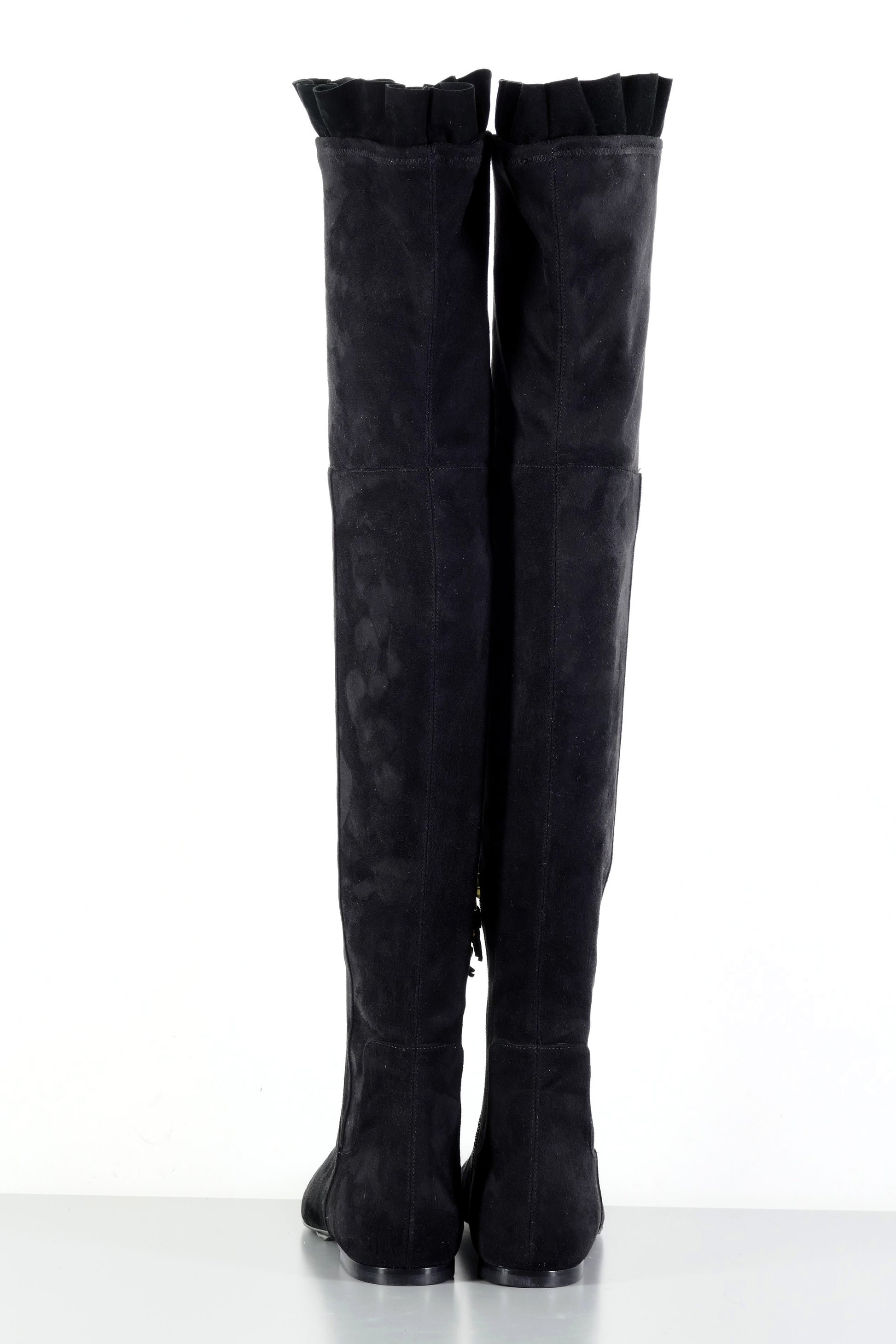 BUUTS Twinset Overknees Wildleder schwarz 223072-5