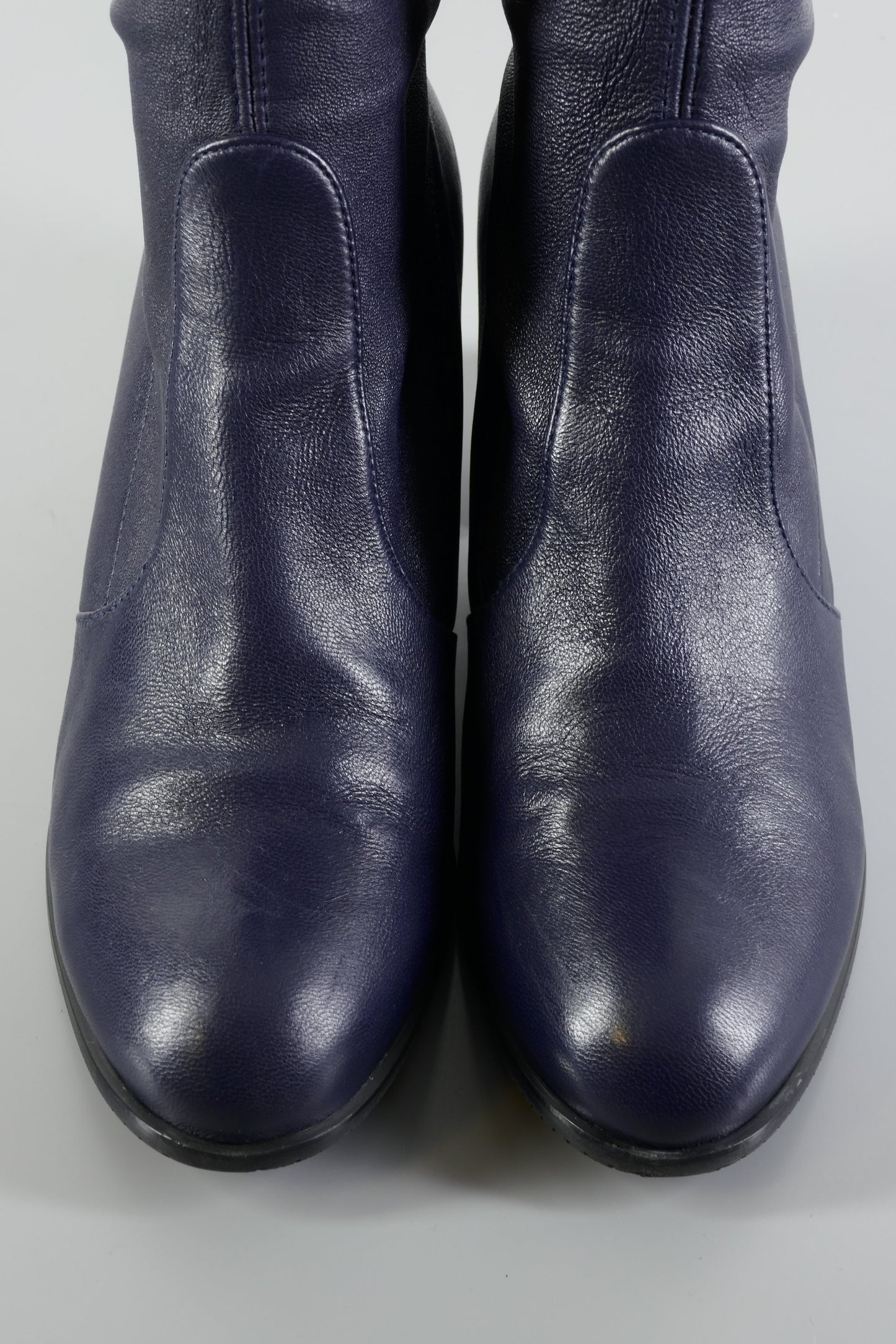 BUUTS Stuart Weitzmann Overknees Leder blau 223075-7