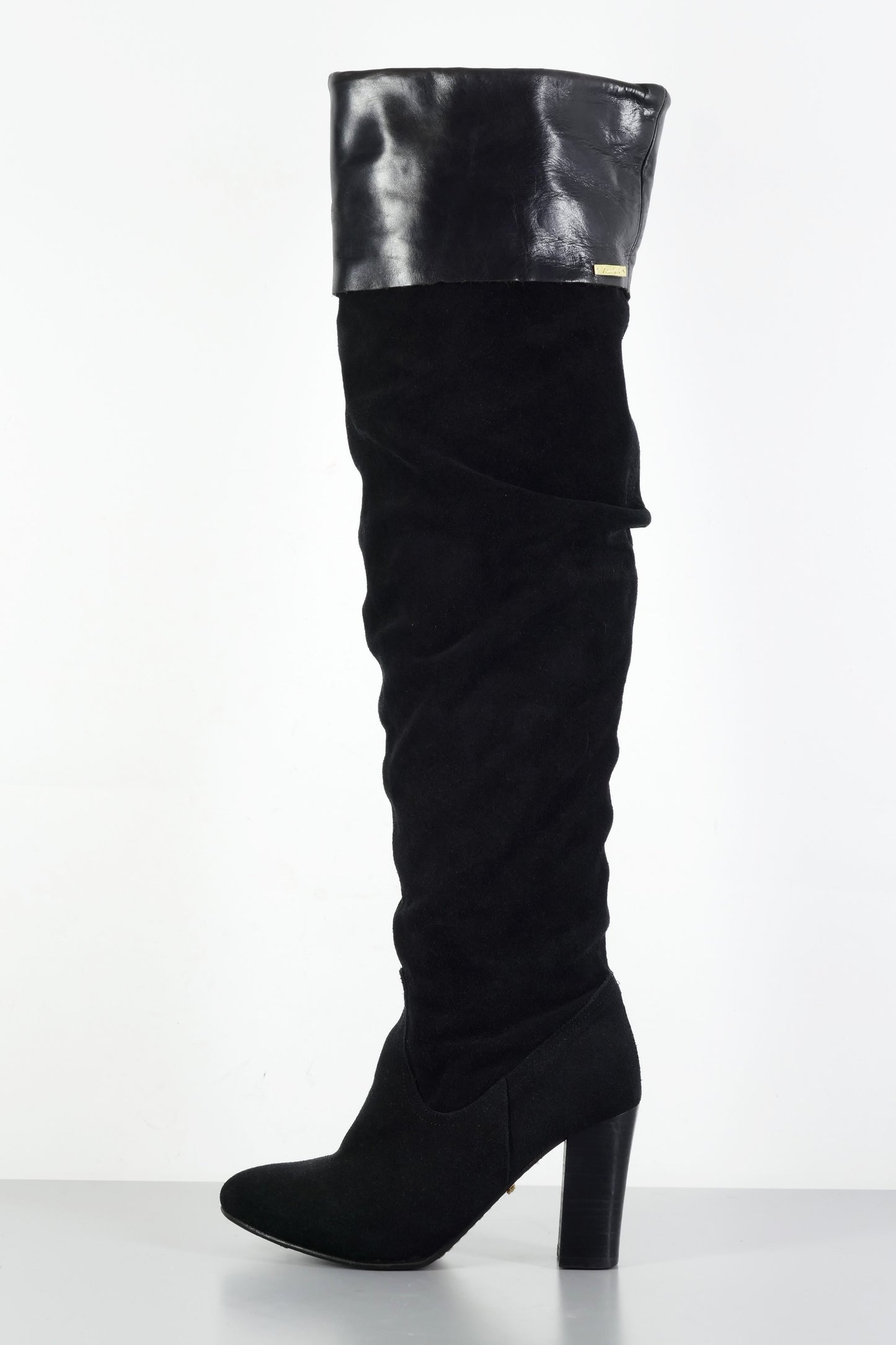 BUUTS Vkingas Overknees Wildleder schwarz 223077-1