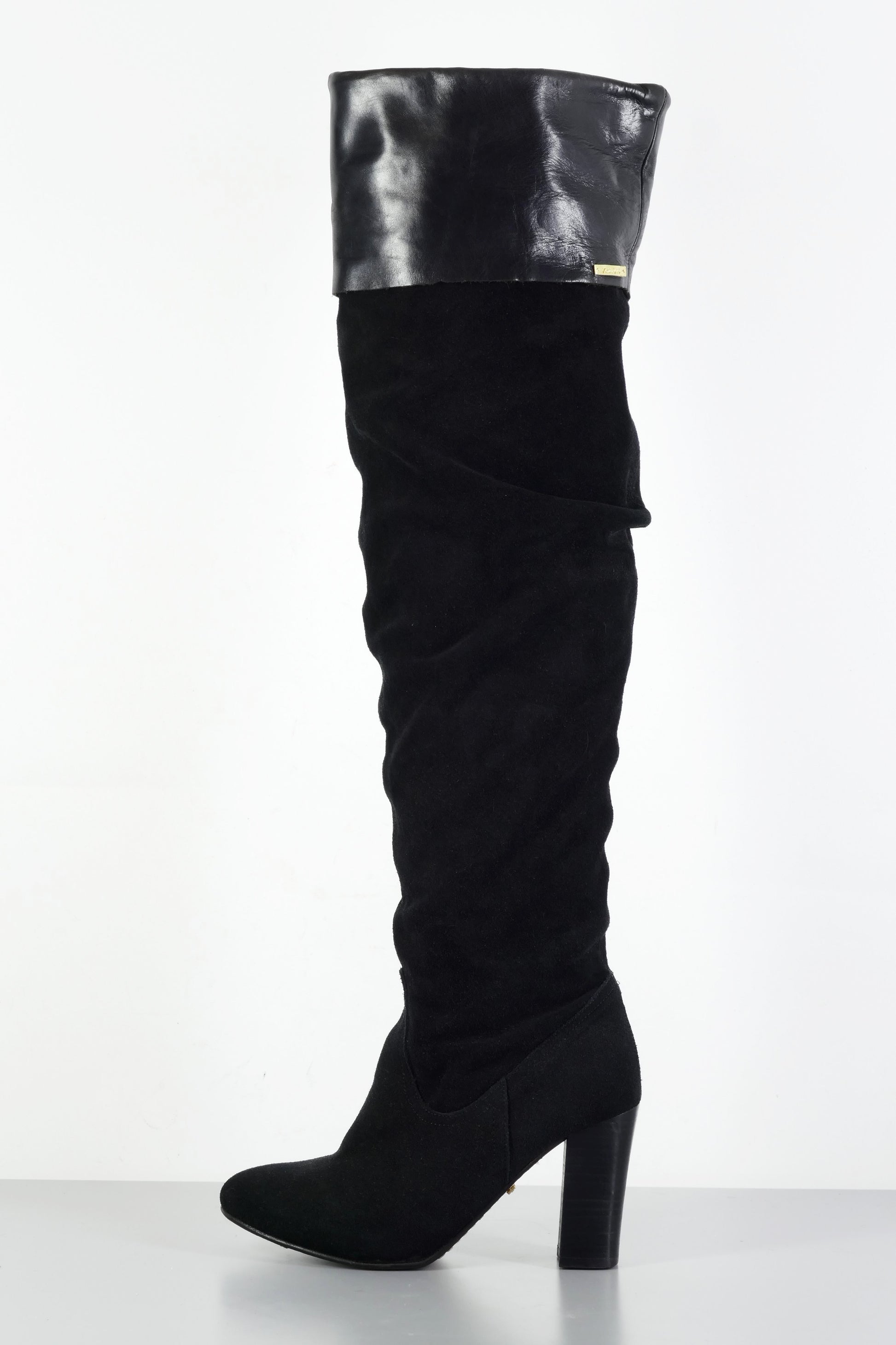 BUUTS Vkingas Overknees Wildleder schwarz 223077-1