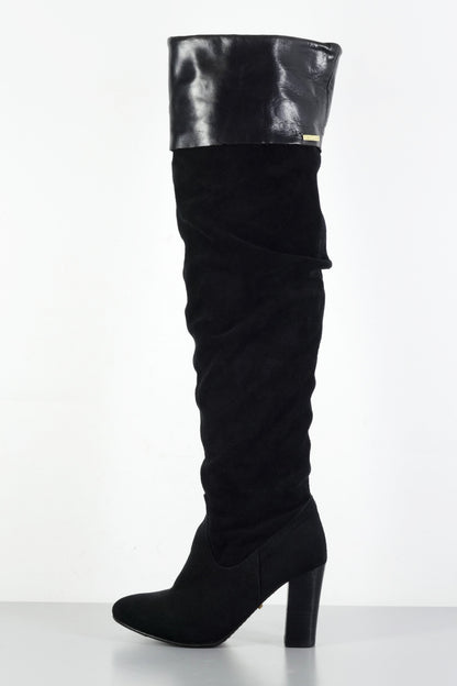BUUTS Vkingas Overknees Wildleder schwarz 223077-1