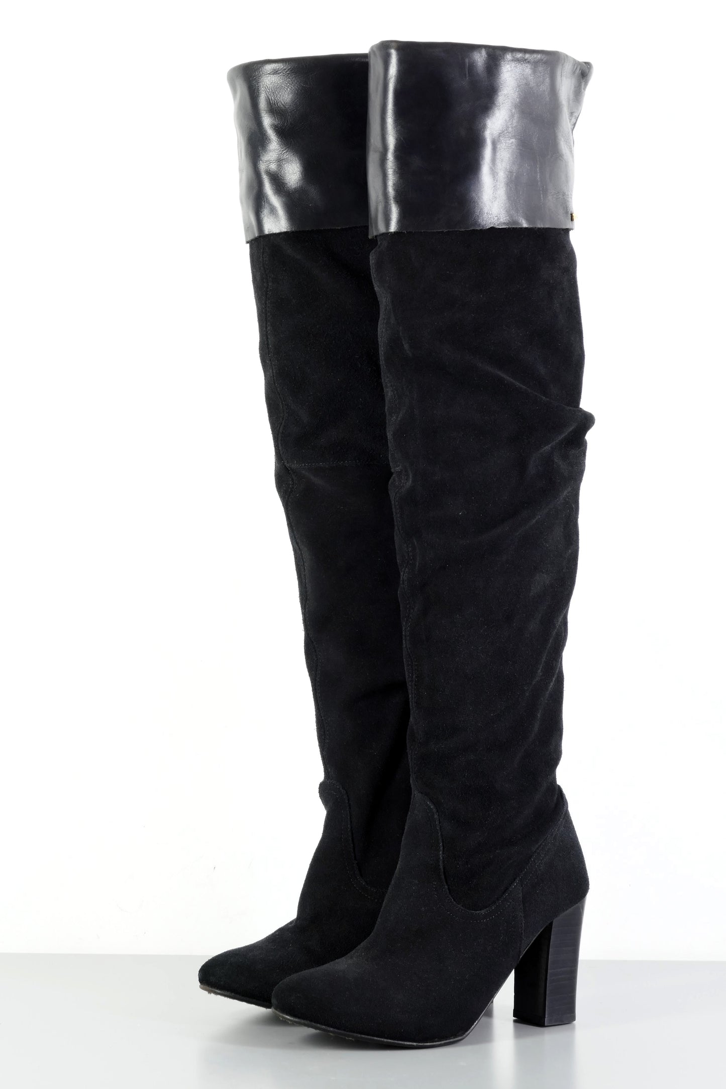 BUUTS Vkingas Overknees Wildleder schwarz 223077-2