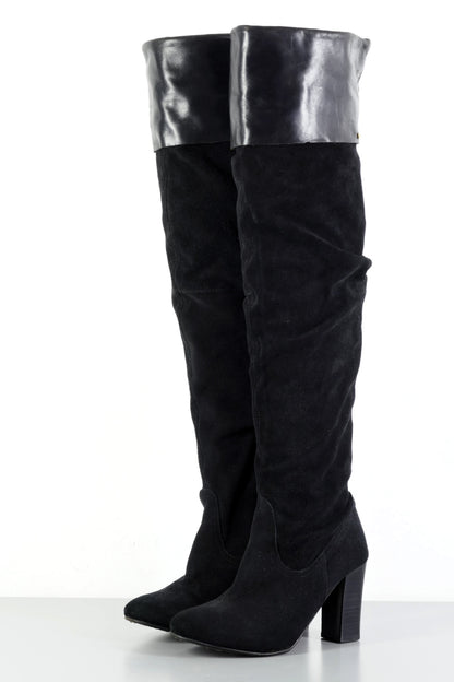 BUUTS Vkingas Overknees Wildleder schwarz 223077-2