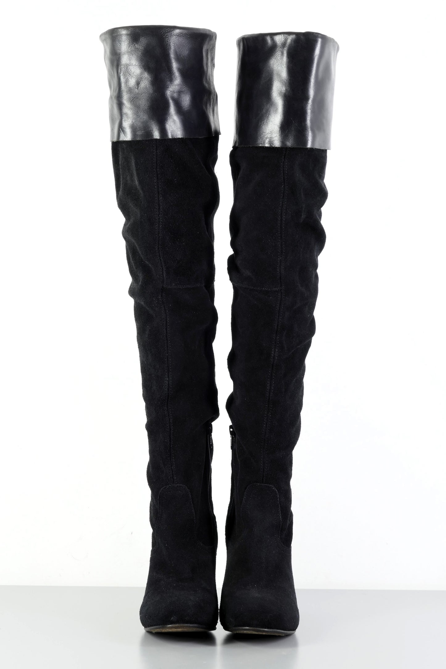 BUUTS Vkingas Overknees Wildleder schwarz 223077-4