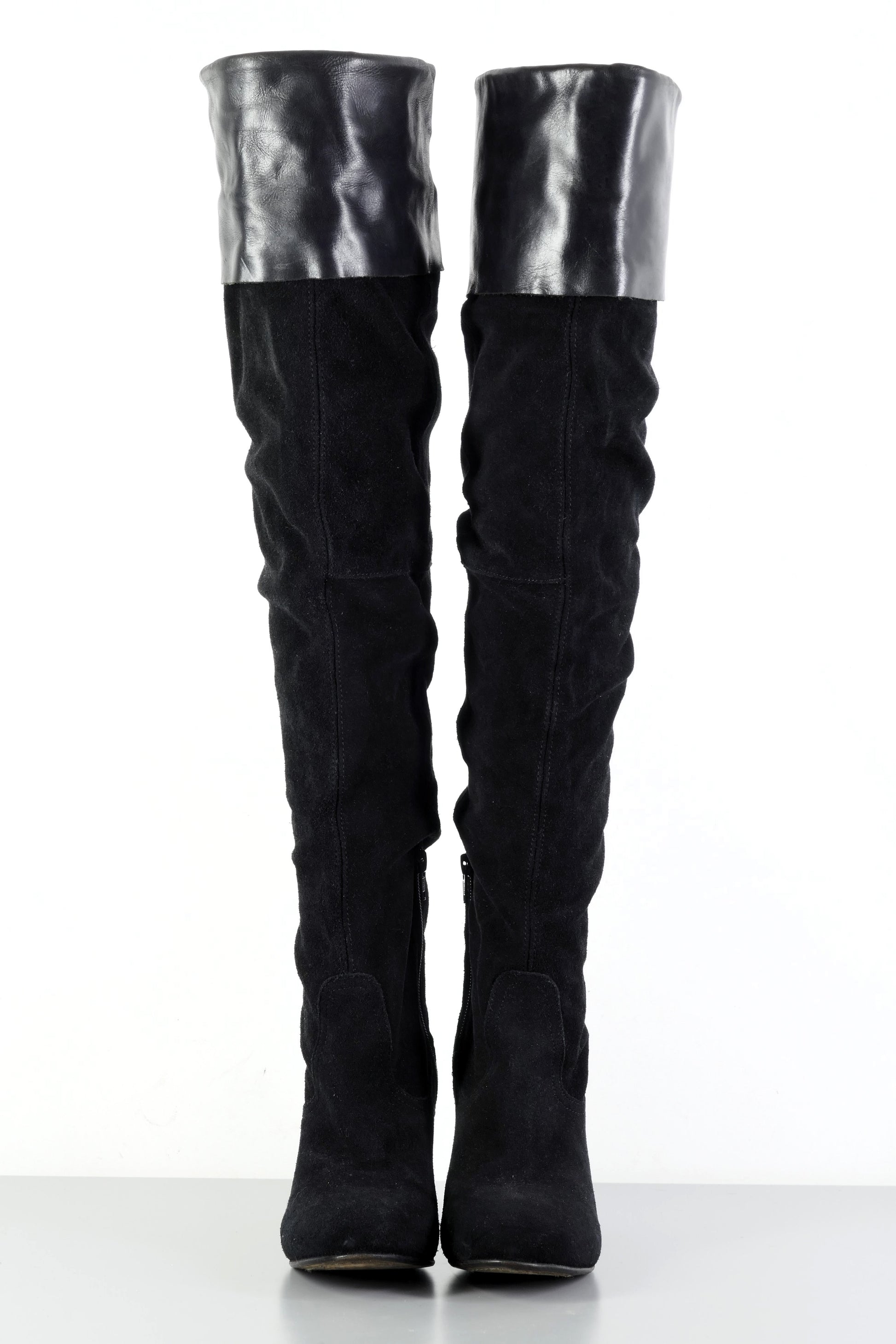 BUUTS Vkingas Overknees Wildleder schwarz 223077-4