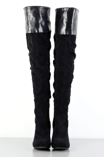 BUUTS Vkingas Overknees Wildleder schwarz 223077-4