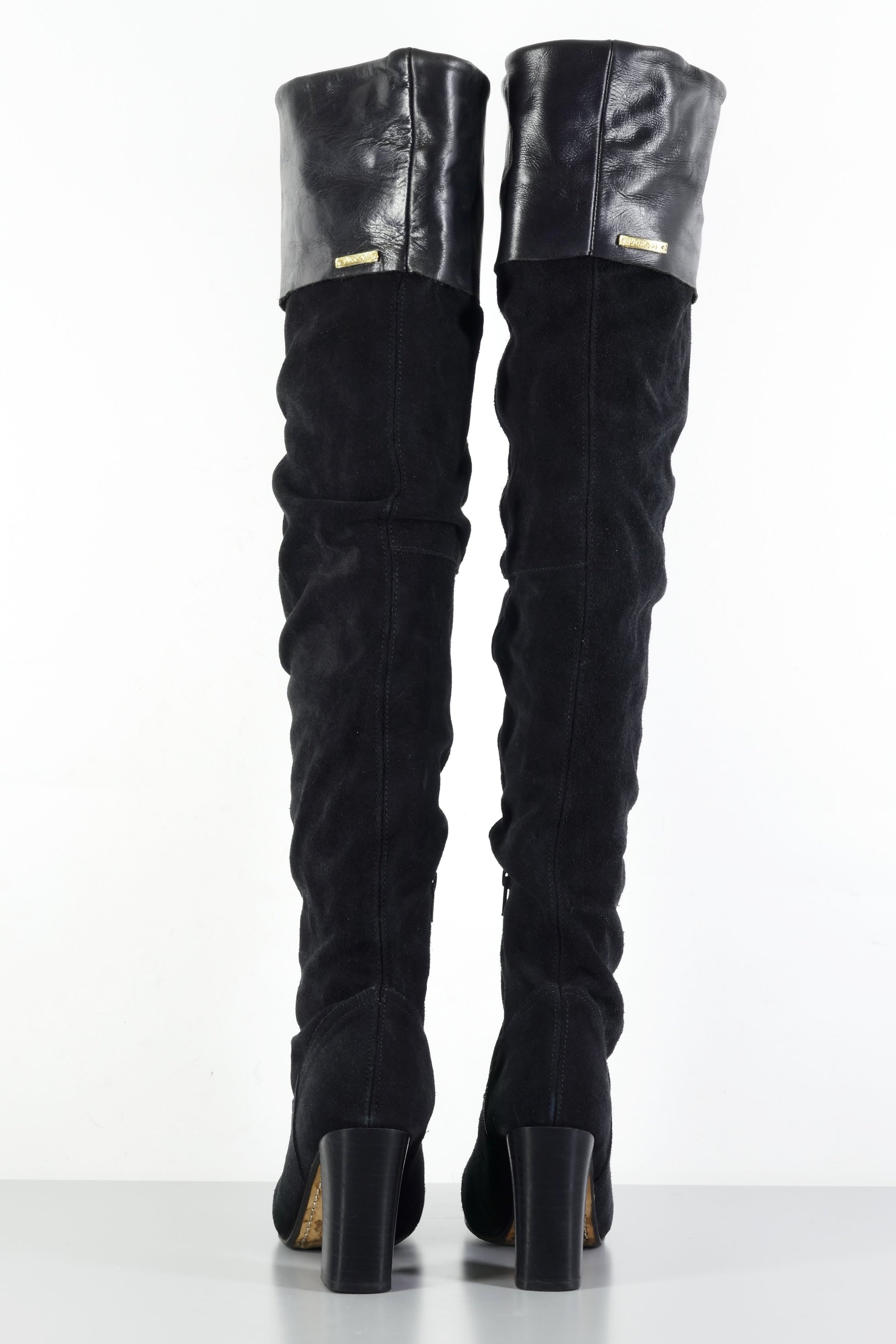 BUUTS Vkingas Overknees Wildleder schwarz 223077-5