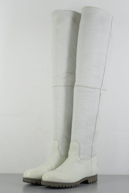 BUUTS Shabbies Overknees Leder weiß 223078-2