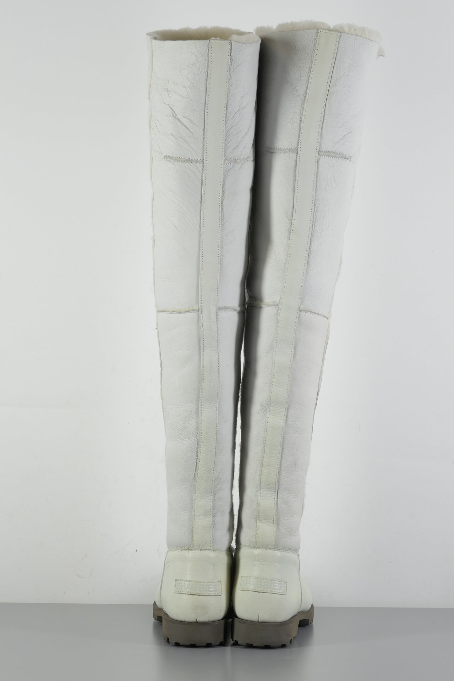 BUUTS Shabbies Overknees Leder weiß 223078-5