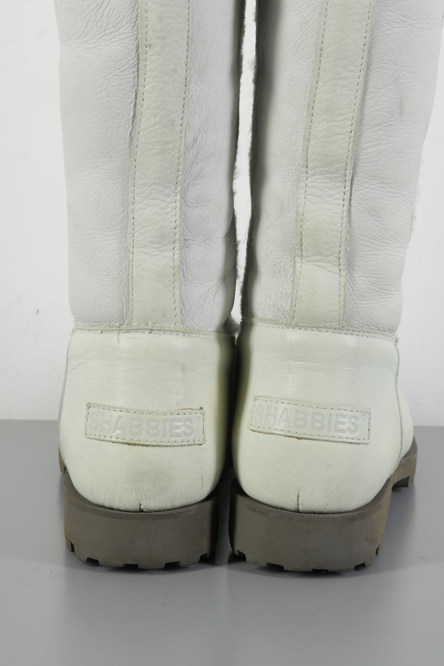BUUTS Shabbies Overknees Leder weiß 223078-6