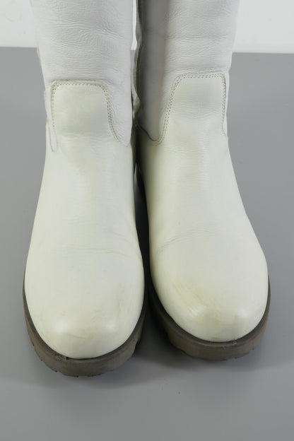 BUUTS Shabbies Overknees Leder weiß 223078-7