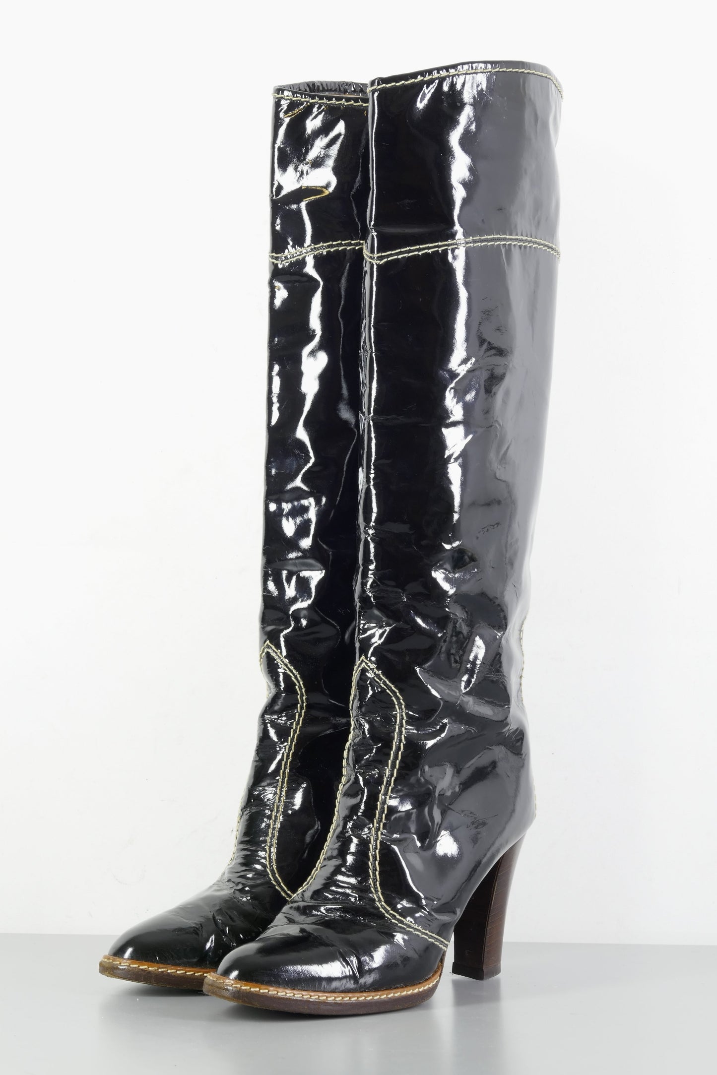 BUUTS Vintage Vintage-Stiefel Leder schwarz 223079-2