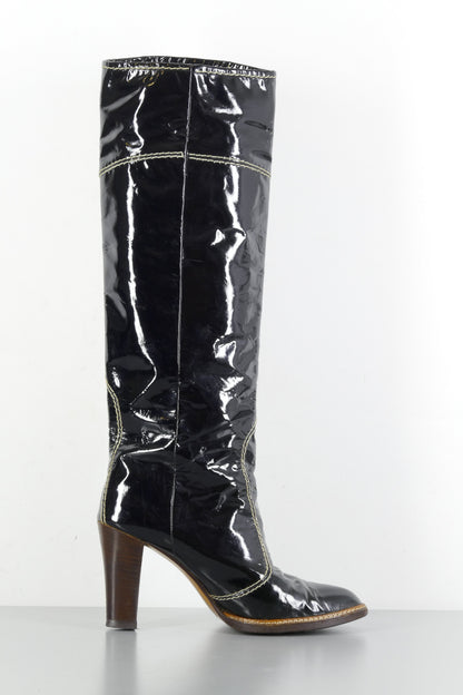 BUUTS Vintage Vintage-Stiefel Leder schwarz 223079-3