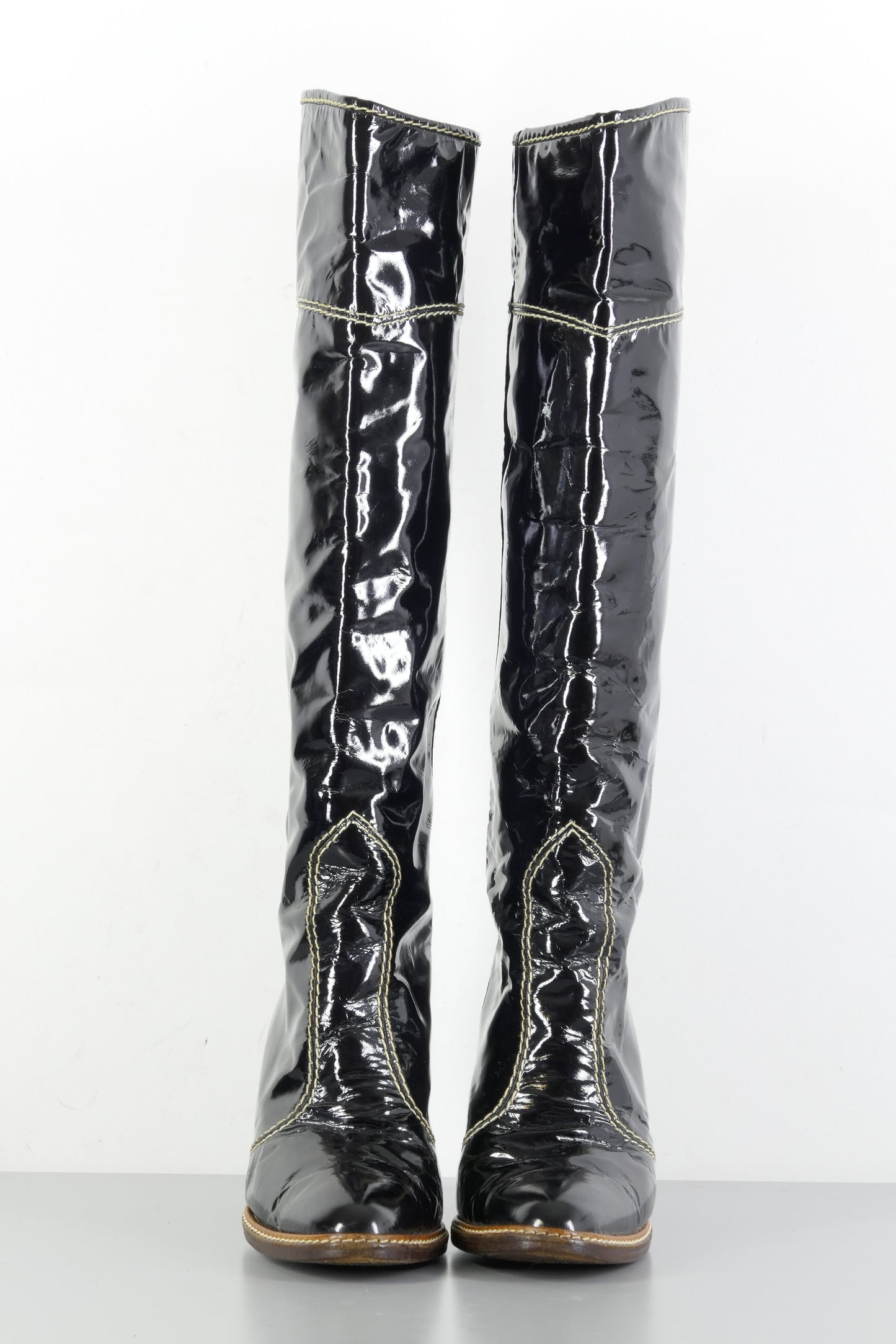 BUUTS Vintage Vintage-Stiefel Leder schwarz 223079-4