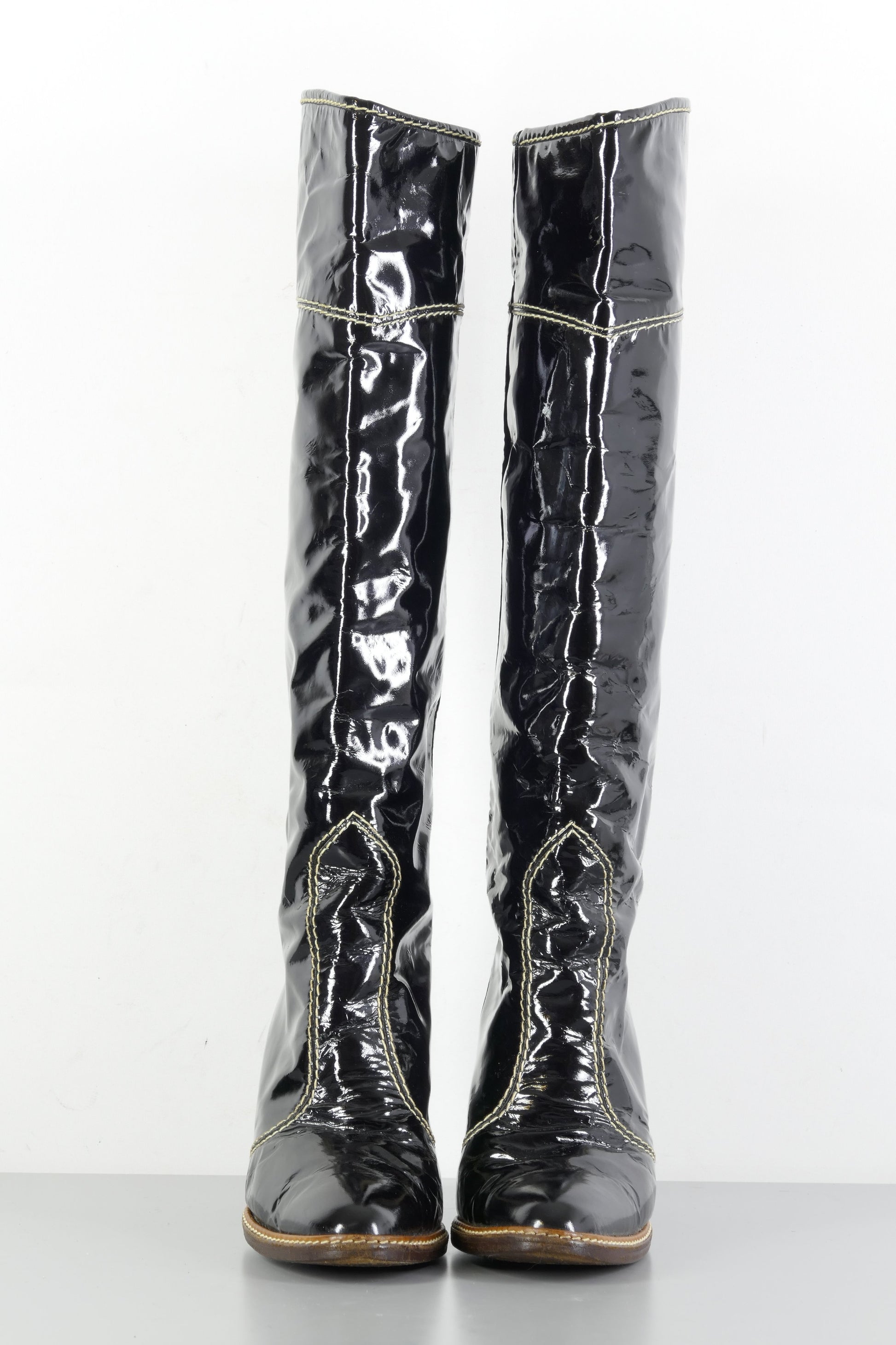 BUUTS Vintage Vintage-Stiefel Leder schwarz 223079-4