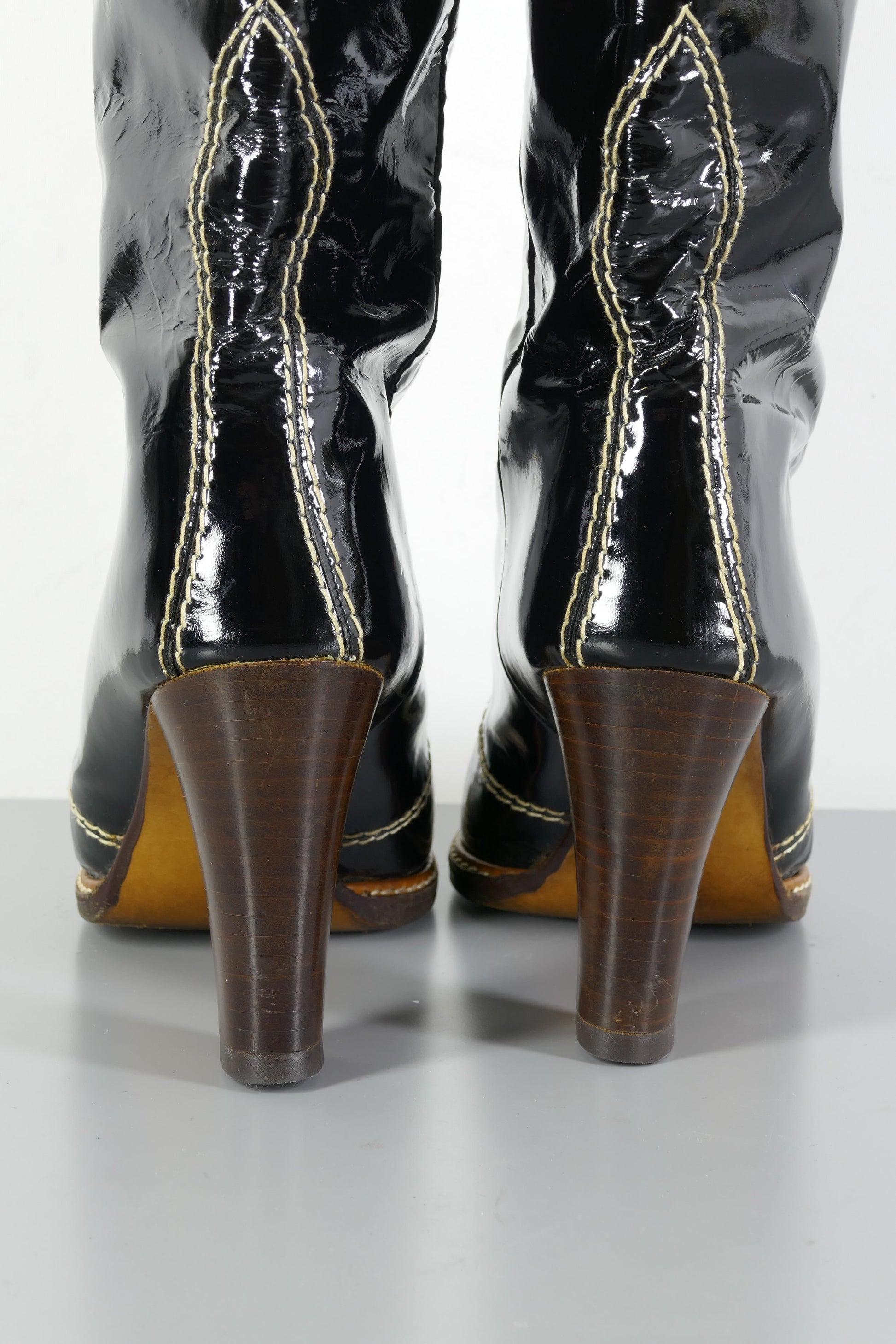 BUUTS Vintage Vintage-Stiefel Leder schwarz 223079-6