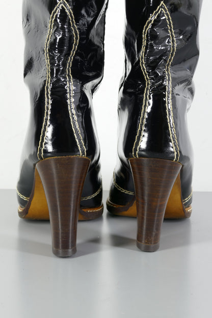 BUUTS Vintage Vintage-Stiefel Leder schwarz 223079-6