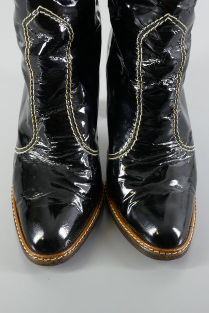 BUUTS Vintage Vintage-Stiefel Leder schwarz 223079-7