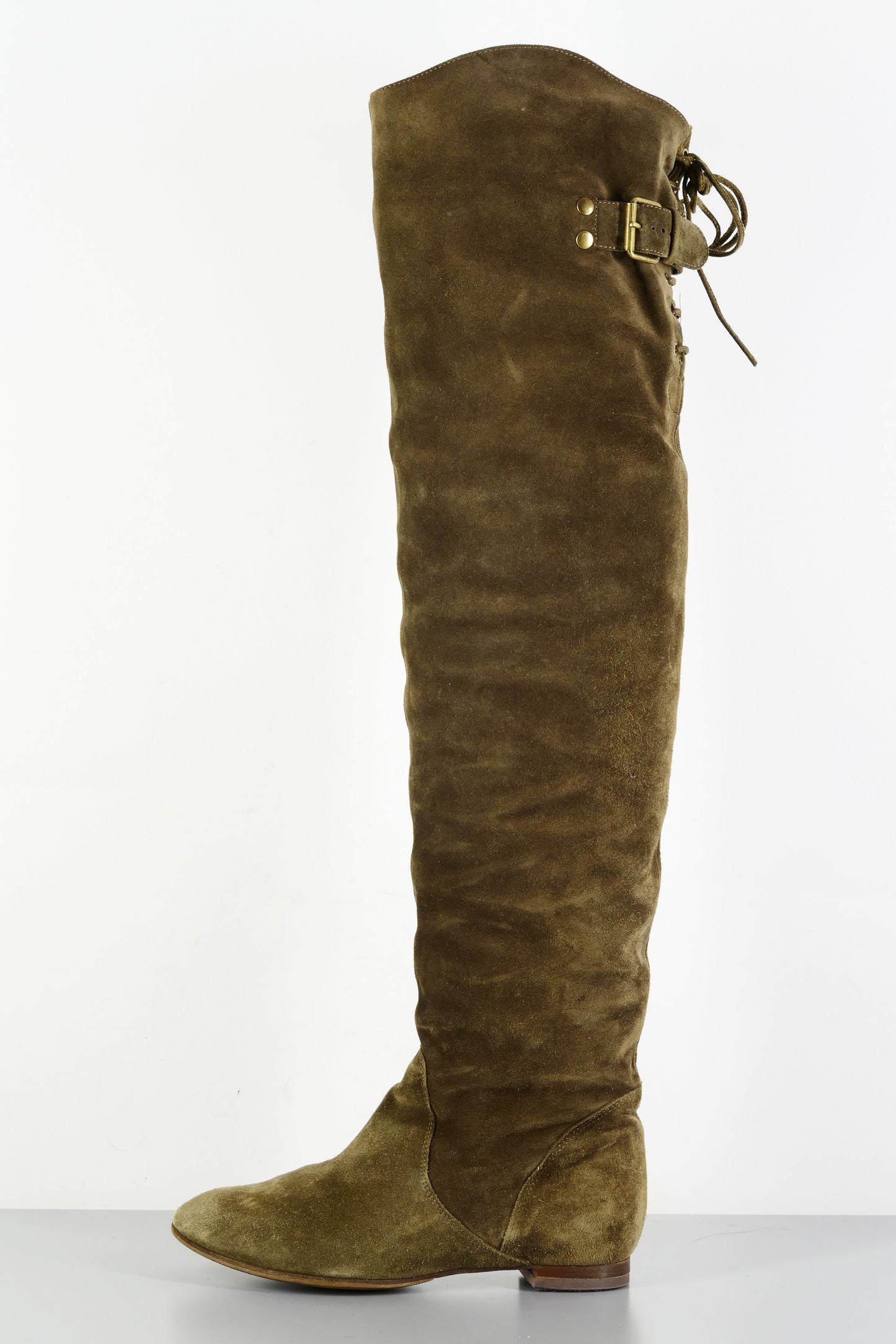 BUUTS Chloé Overknees Wildleder braun 223080-1