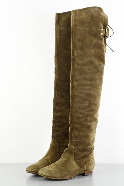 BUUTS Chloé Overknees Wildleder braun 223080-2